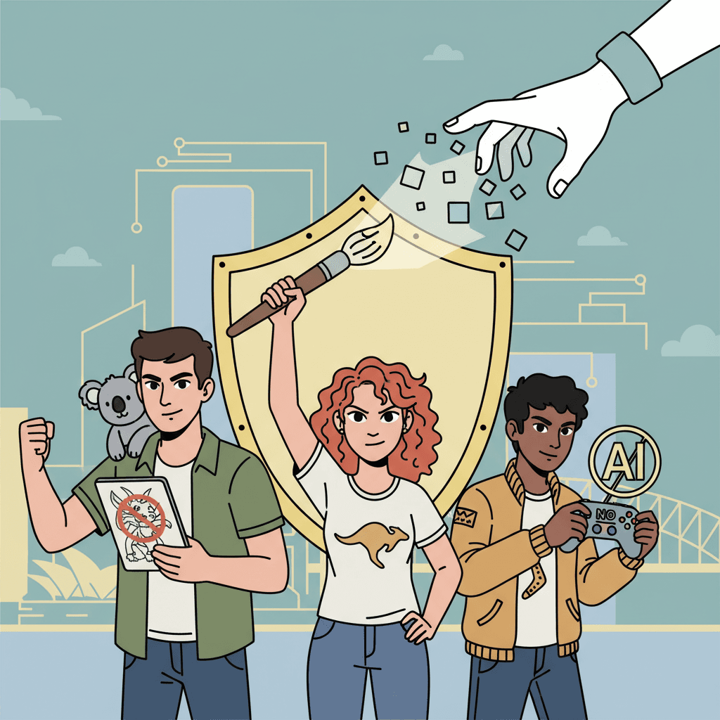 "My Work is Not AI Fuel!" Australian Creators Stand Up Against 'AI Theft'