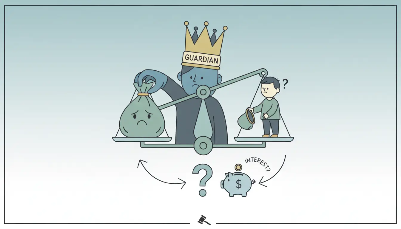 Can a Guardian Who Spent a Minor's Inheritance for Personal Use Be Forced to Pay Interest?