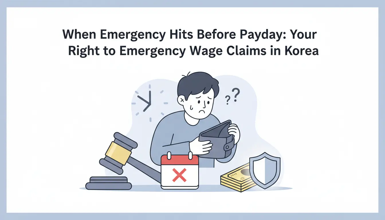 When Emergency Hits Before Payday: Your Right to Emergency Wage Claims in Korea