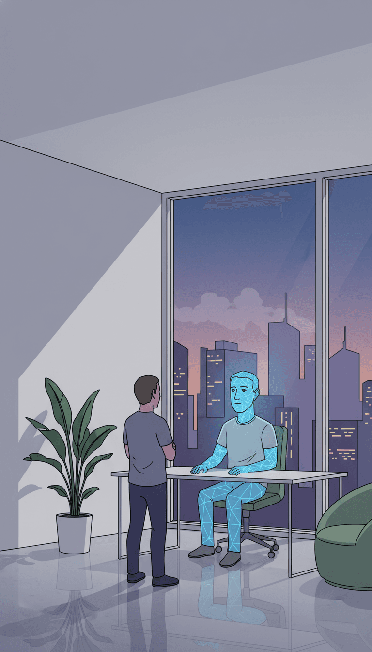 A Digital Clone in the Corner Office: Meta Developing 'AI Mark Zuckerberg'