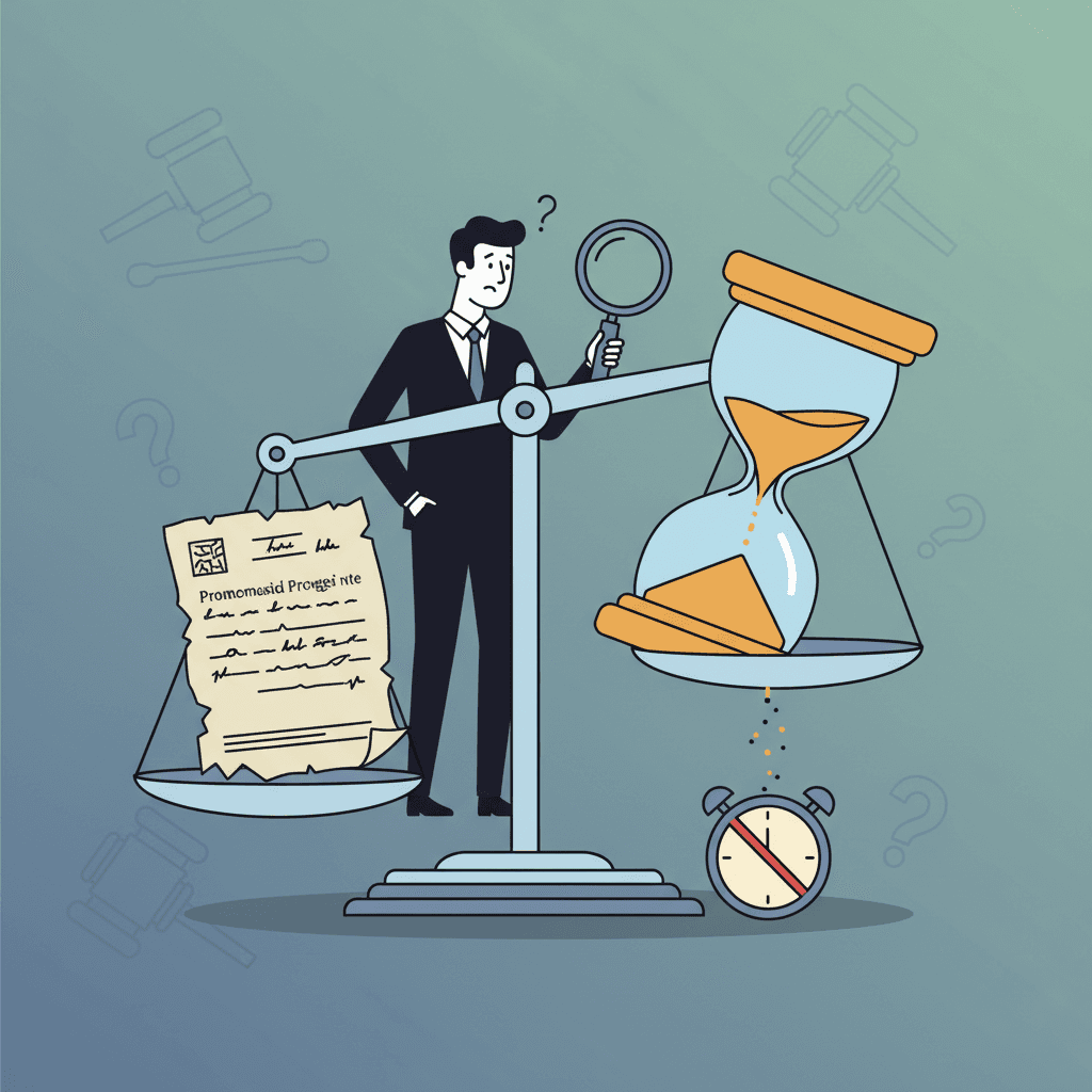 Can You Claim Damages for a Forged Promissory Note Even if You Missed the Collection Deadline?