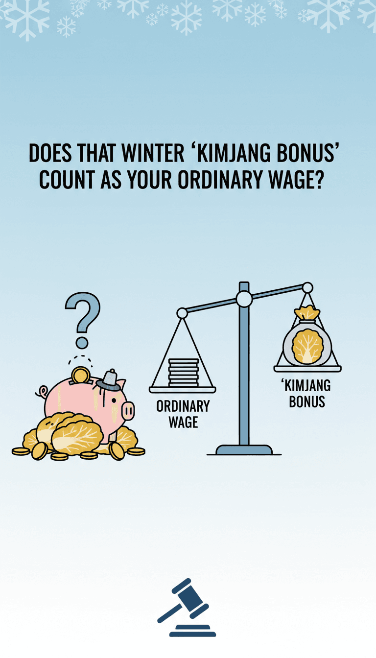 Does That Winter 'Kimjang Bonus' Count as Your Ordinary Wage?