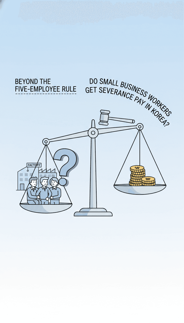 Beyond the Five-Employee Rule: Do Small Business Workers Get Severance Pay in Korea?